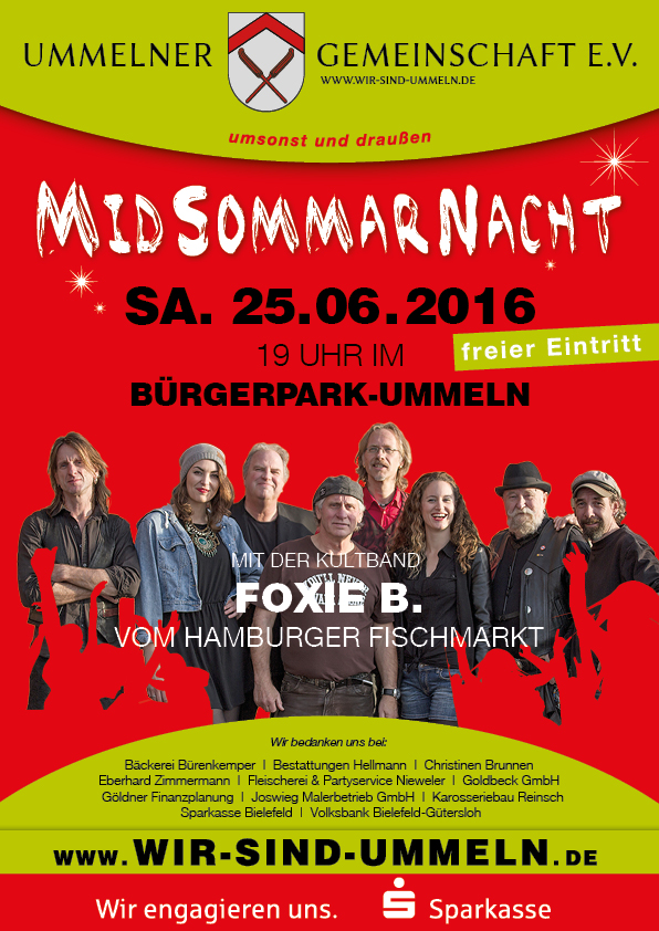 Plakat der Midsommarnacht in Ummeln